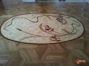 Художественный паркет в Махачкале от салона Паркет-Люкс